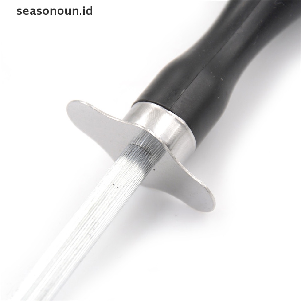 【seasonoun】 High Carbon Grit Diamond Knife Sharpener Rod Kitchen Sharpening Steel Stick .