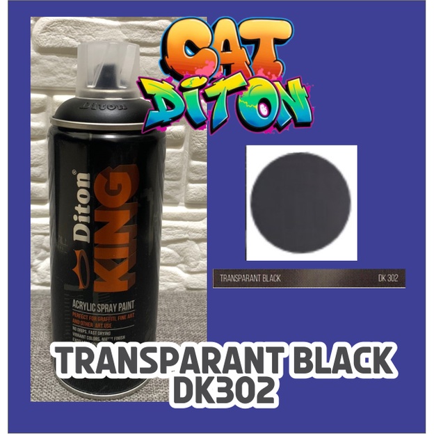 

Diton King 400ml - DK302 TRANSPARAN BLACK-Acrylic Spray Paints