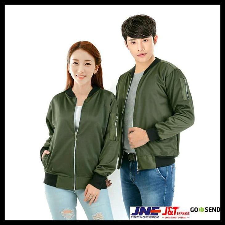 Jaket Bomber Army Size M-Xxl (Pria & Wanita) / Kode : Jk1072