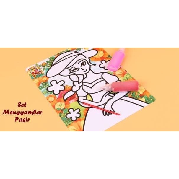 

Pasir Warna Untuk Menggambar Kado Anak 1 Set 18 Warna Dan 30 Gambar