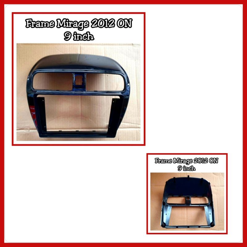 Frame Head Unit Mirage 2012 ON Layar 9 inch