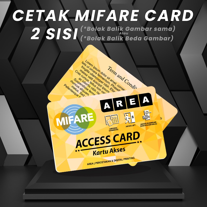 

Print dan Cetak MiFare Proximity Card 2 Sisi Tanpa Laminasi/Kartu Akses 2 Sisi