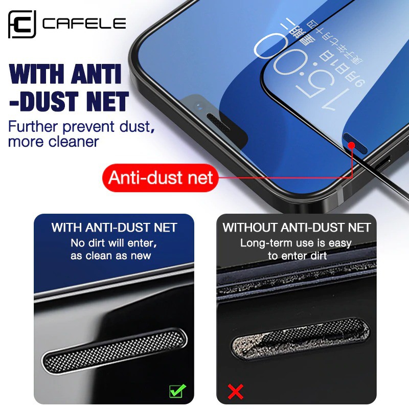 iPhone 12 Full Cover Cafele Tempered Glass 12 Pro Max Apple 12 Mini
