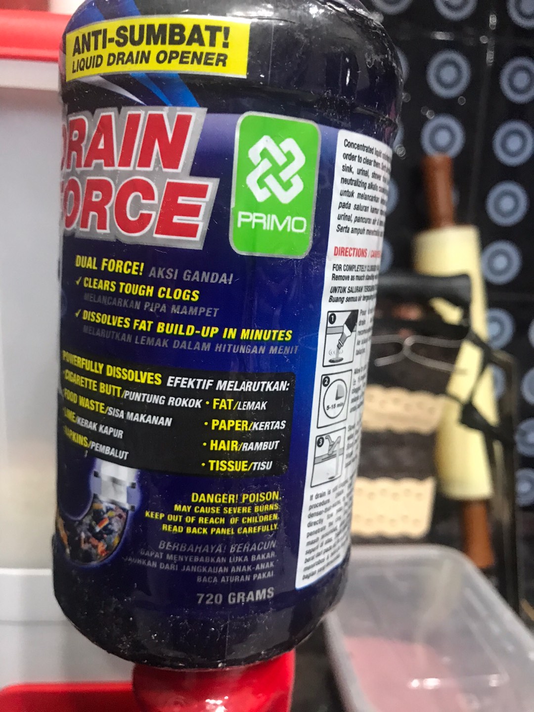 Cairan Anti Sumbat Drain Force 720 Gr Best Seller Original Murah