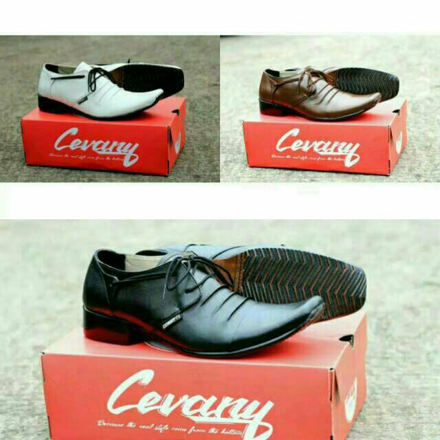 Sepatu Pantofel Kulit Cevany Original Sepatu Ori Kerja Pria
