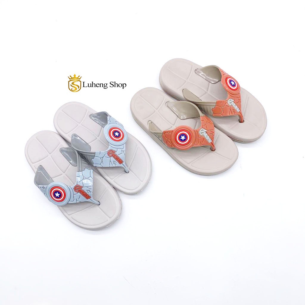 Sandal Jepit / Sandal Anak Cowok Bahan Karet Animasi Marvel Terbaru Anti Licin