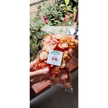 

krupuk bantat pedas