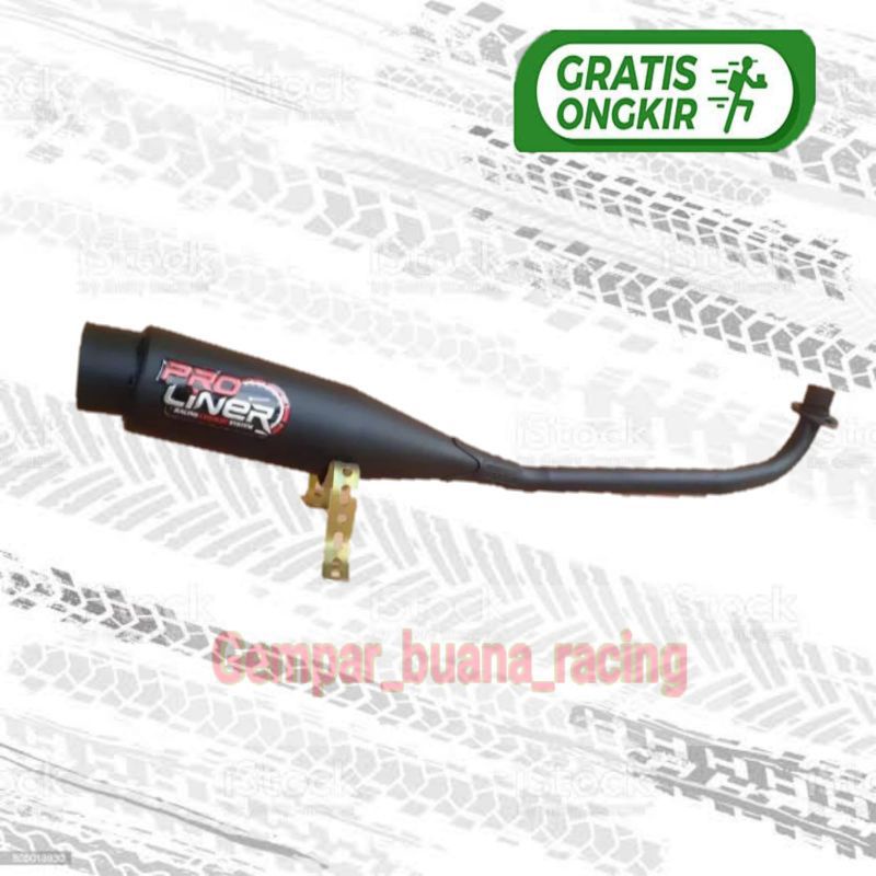 knalpot motor racing Proliner hitam bebek supra x 125 supra fit new supra fit lama