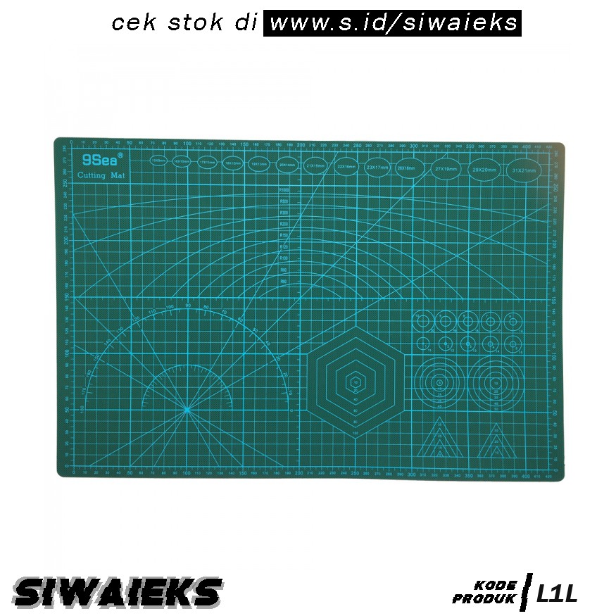 

L1L Taffware Work Cutting Mat Pad A3 45 x 30cm - Green