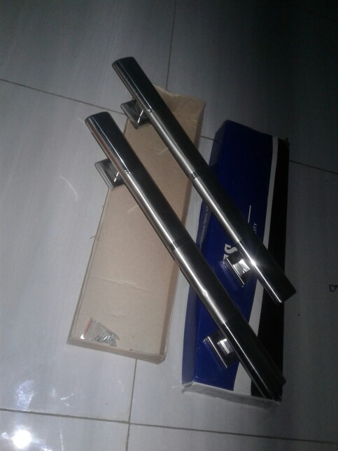 Handle Pintu Rumah Oval Panjang 45 Cm Tarikan Pintu Gagang Pintu Kunci Pintu Lis Stainles Gepeng 1