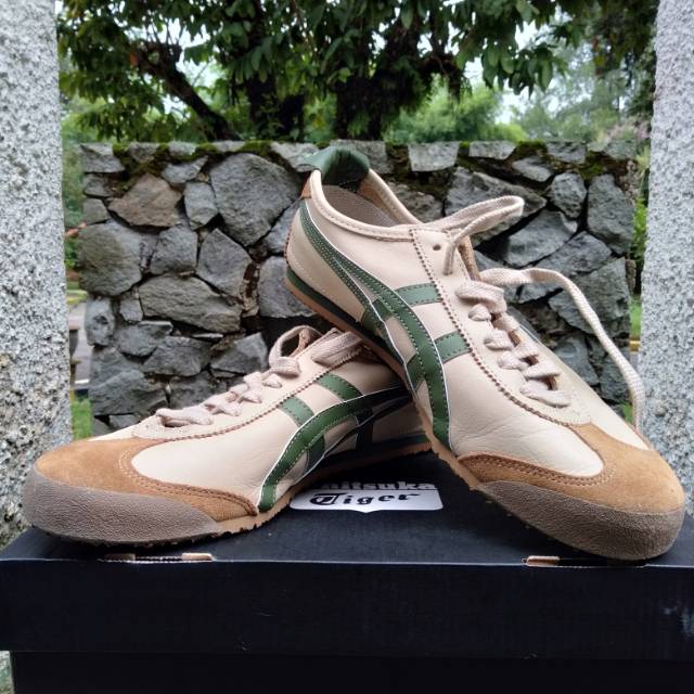 Sepatu Onitsuka Tiger Cokelat Hijau Original