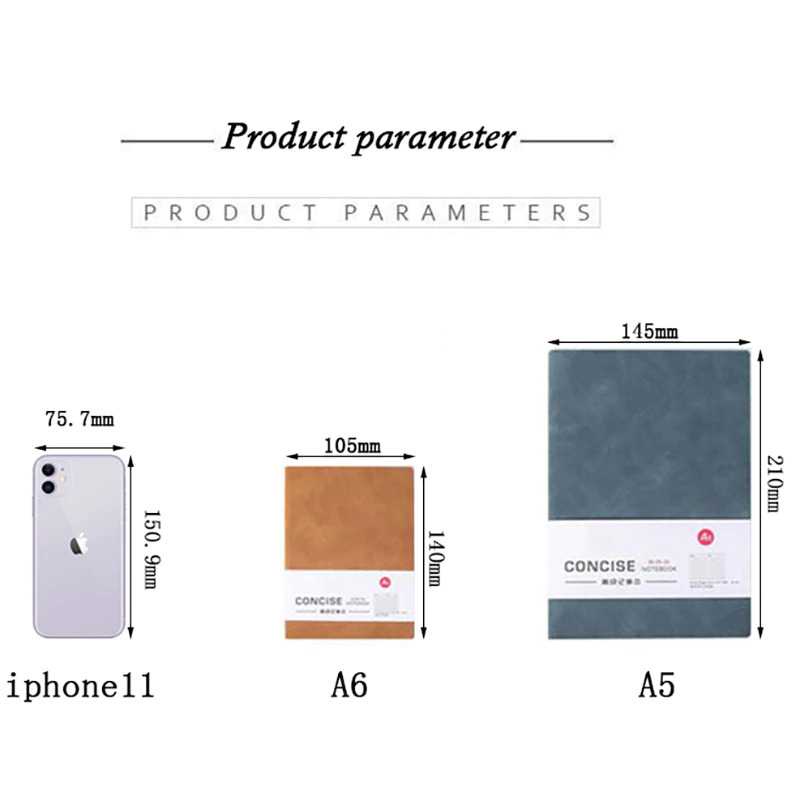 

LPKSTORE Vichouse Buku Catatan Jurnal Notebook Cover PU Leather A6 - DJ64-31