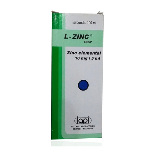 L-ZINC SYRUP 100 ML - Vitamin Zink Diare Mencret Anak Sirup Lzinc L Zinc