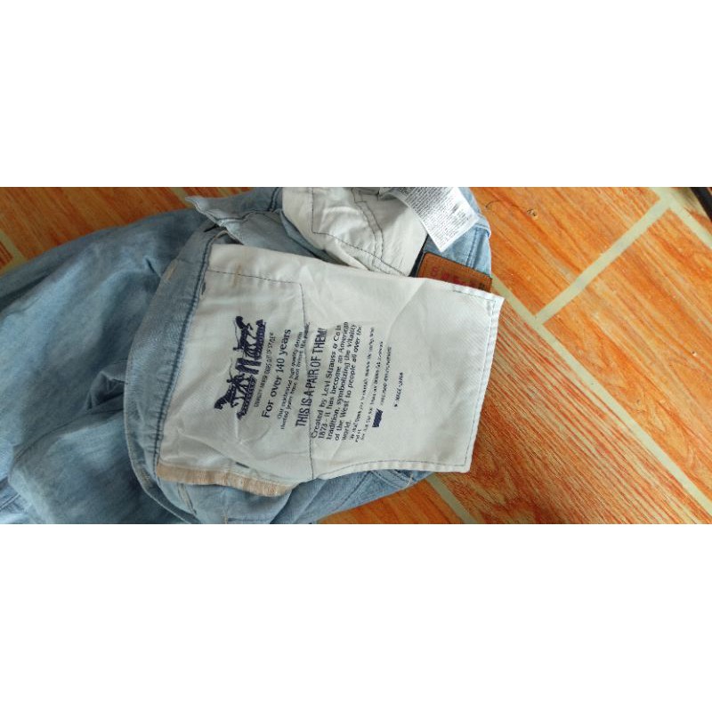 celana levis selvedge second