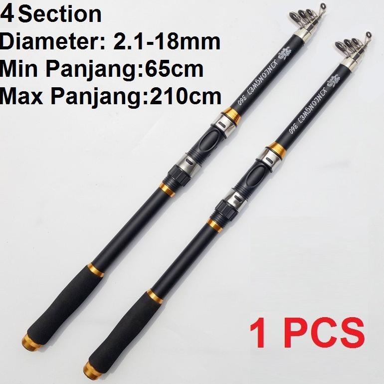 Joran Pancing Fishing Rod Pancingan Glass Fiber Alat Pancing Ikan Mancing Rod Laut Danau
