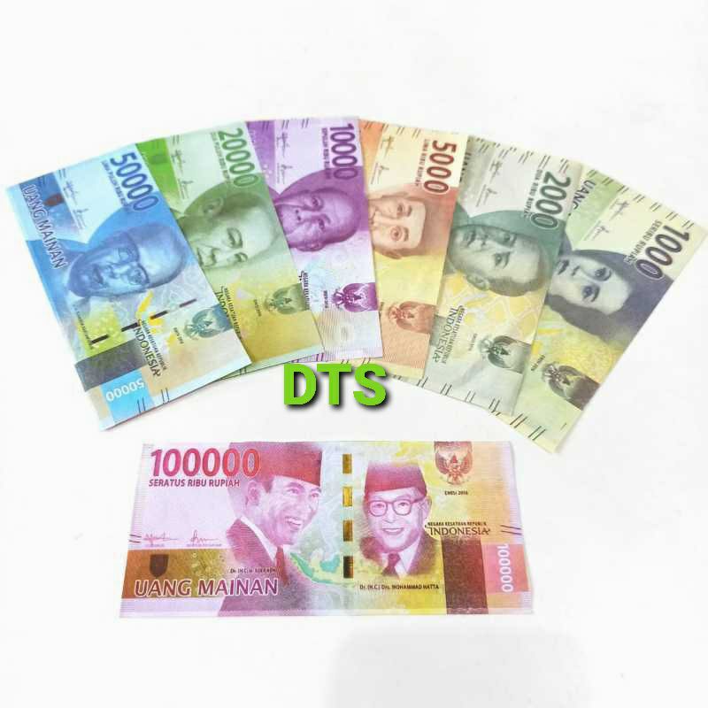 Mainan Anak Uang Kertas Isi 100 Lembar - Uang Kertas Mainan Murah