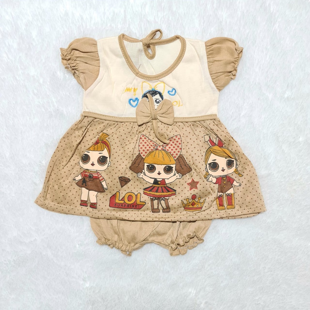 Baju Bayi 0-10 Bulan, COD , Setelan Bayi, Dress Bayi Leticia , Setelan Anak , Baju Anak Perempuan , 