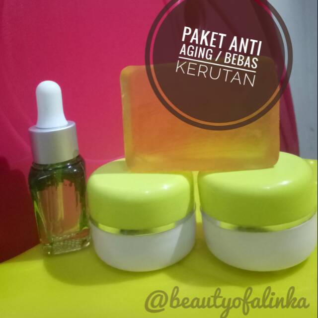 CREAM WAJAH ANTI AGING / CREAM ANTI KERUTAN / PAKET CREAM ANTI AGING  / CREAM ANTI AGING