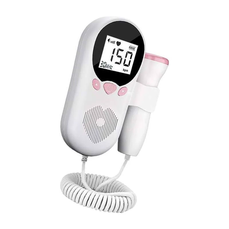 Fetal Doppler Alat Pendeteksi Detak Jantung Janin Balita + Gel &amp; baterai