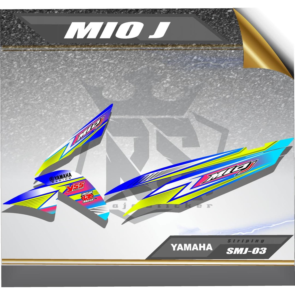 Striping Variasi Mio J -  Skotlet  Stiker Lis Motor Mio J -  List Body Sticker Lis  Motor Skotlet 03