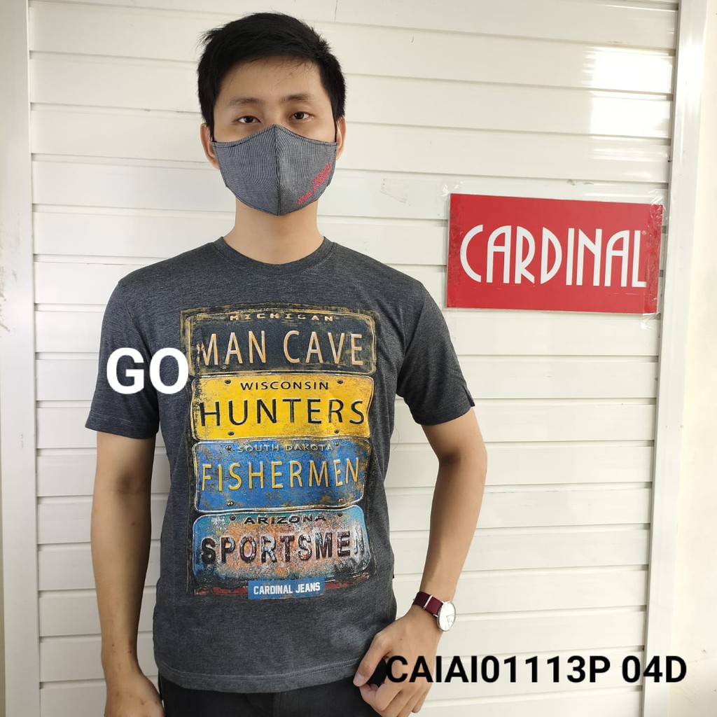 BB CARDINAL JEANS CA KAOS T-Shirt Cowok Baju Reguler Slimfit Cowok Lengan Pendek