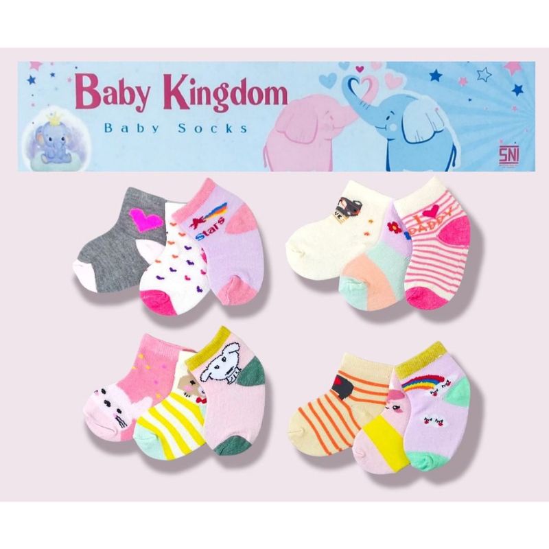 KAOS KAKI BABY KINGDOM 3PCS