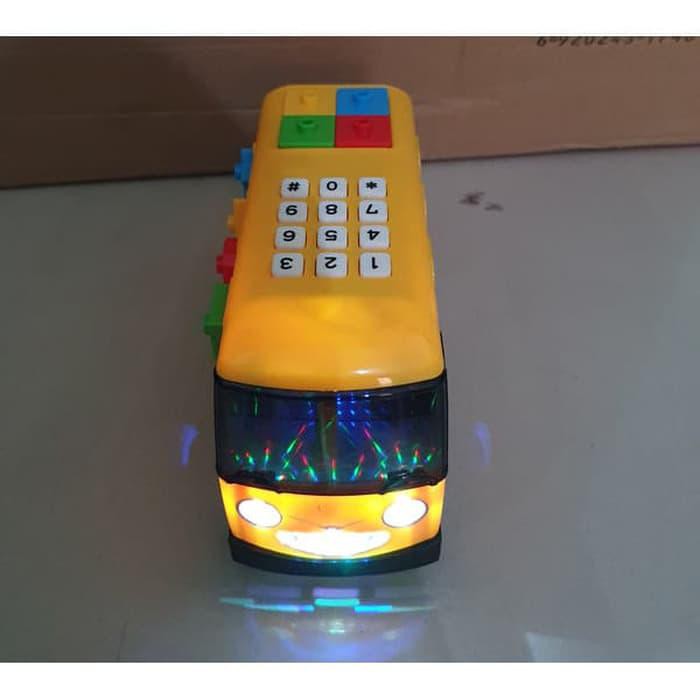 TOYS MAINAN TAYO KUNING BERNYANYI BUS TAYO LAMPU MUSIK
