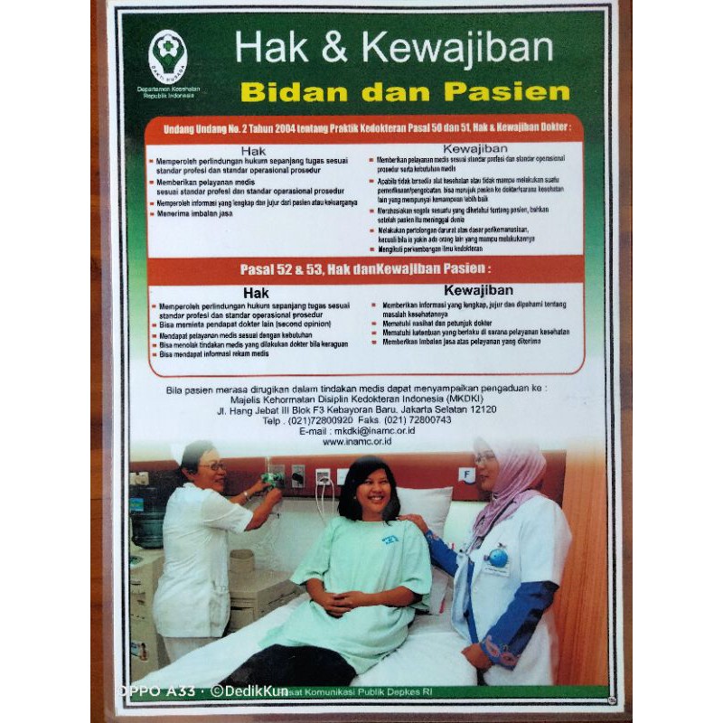 (196) POSTER HAK DAN KEWAJIBAN PASIEN