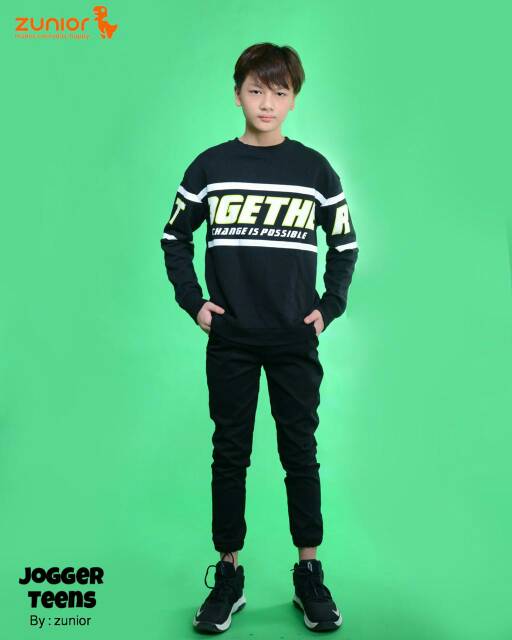 Celana Jogger Premium Anak Zunior 1 - 12 Tahun