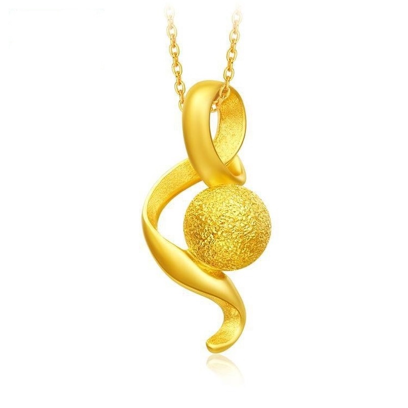 [Ready Stock]Fashion Gold Plated Water Drop Necklace Simple Musical Note Pendant