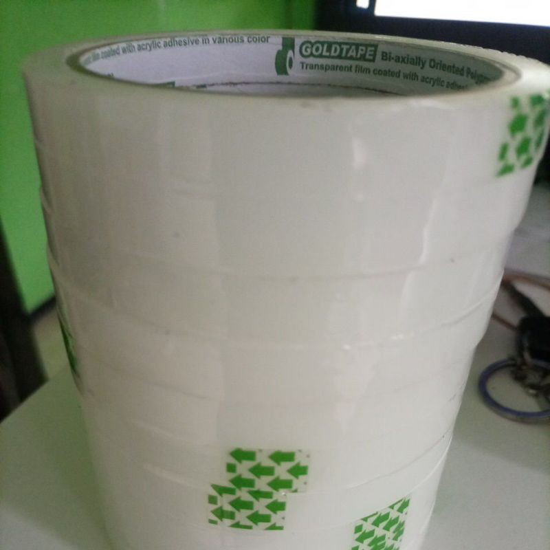 

Solasi Bening Kecil Goldtape Lebar 0.5 inch (12mm) panjang 60 yard