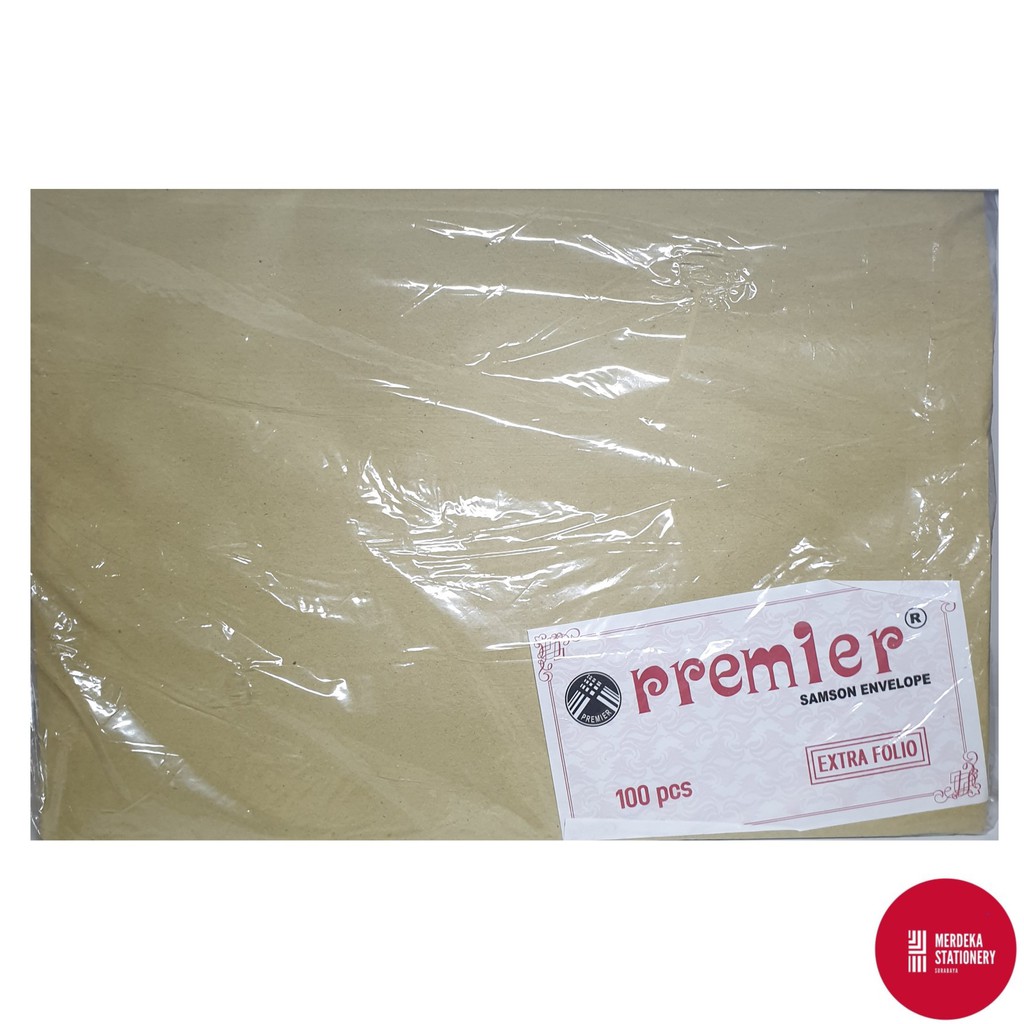 

(ISI 100 Lembar)Amplop/Envelope/Surat Coklat Bagus Premier Samson E(28cm×40cm)