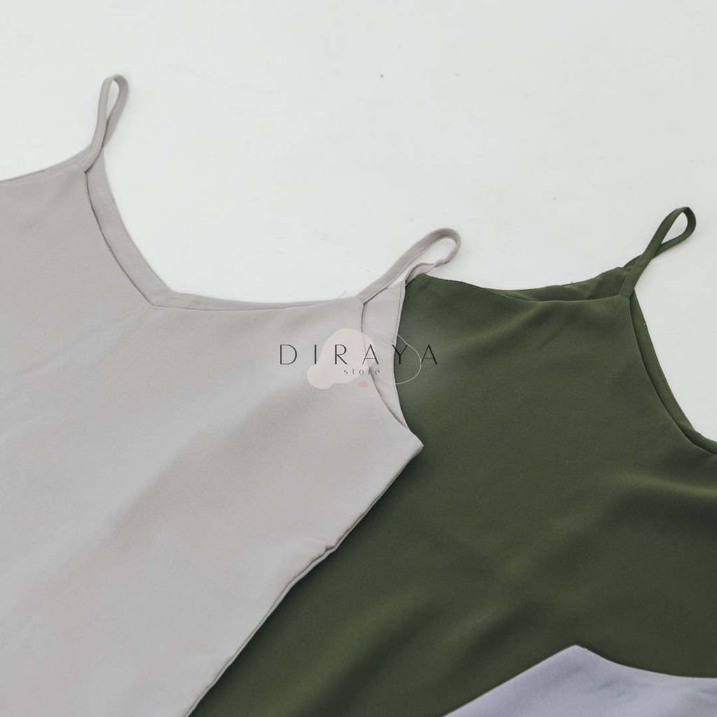 Diraya Tank Top Korean Style Bahan Crepe Catarina Premium