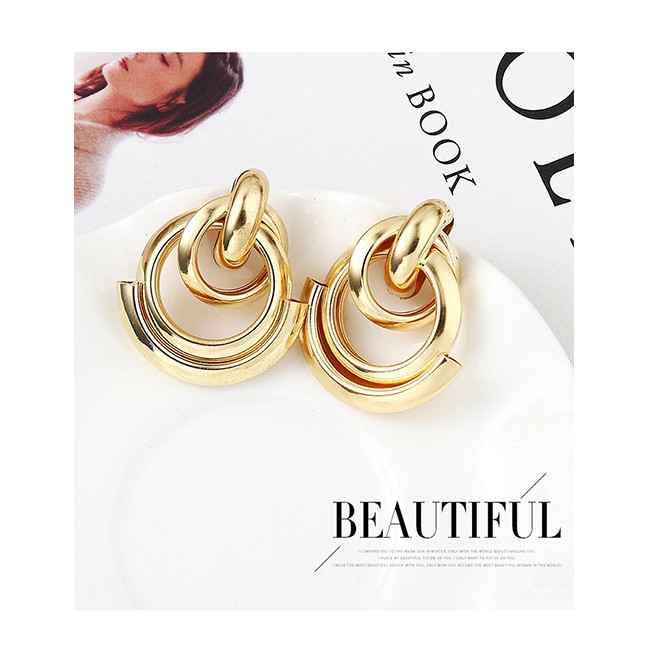 LRC Anting Tusuk Fashion K Double Row Of Small Earrings Y61808