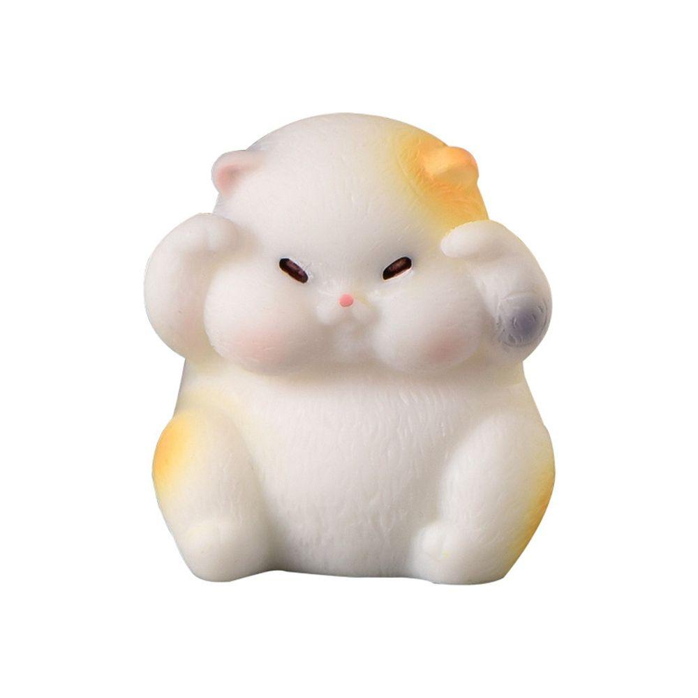 [Elegan] Patung Resin Kerajinan Anak Kucing Model Hewan Lumut Dekorasi Rumah Terrarium Decor Hiasan Desktop