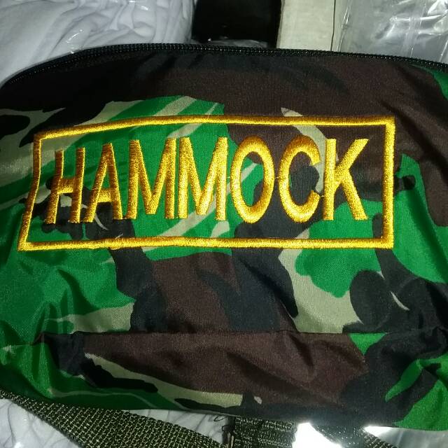 Hammock TNI motif doreng dan hitam