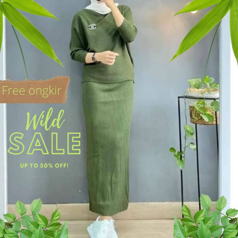 BAJU SATU SET PREMIUM WANITA DEWSA MODEL KOREA