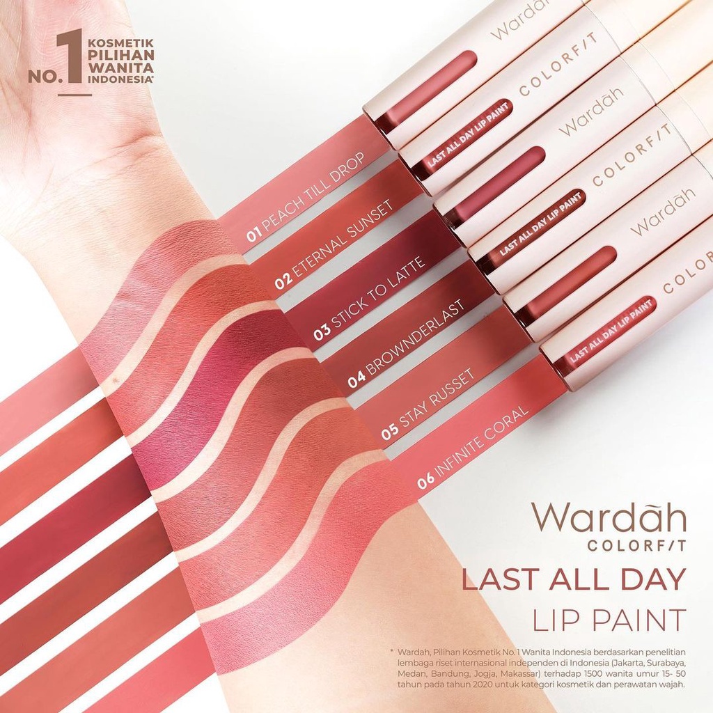 WARDAH Colorfit Last All Day Lip Paint 4.2g (VH)