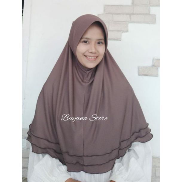 Hijab Bergo Hamidah Gelombang Cinta /Hijab Bergo Hamidah Spandek Jersey  Murah/ Hijab Bergo Kriwil