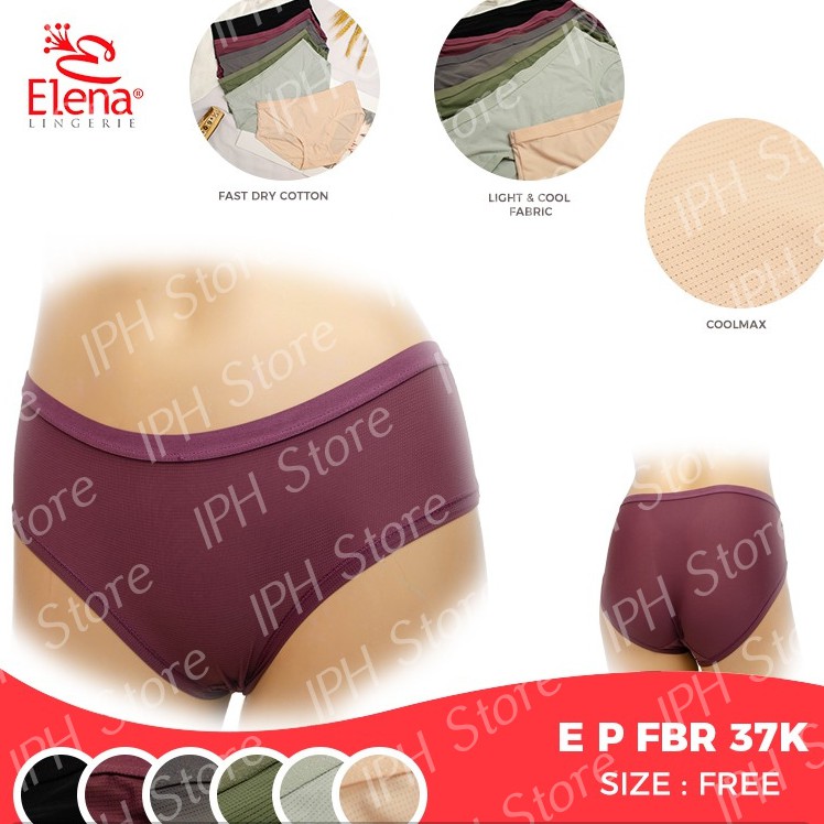 Celana Dalam / Underwear Seamless Wanita Elena 37K (Motif Pori-pori, Lingkar 60cm, Tinggi 21cm)