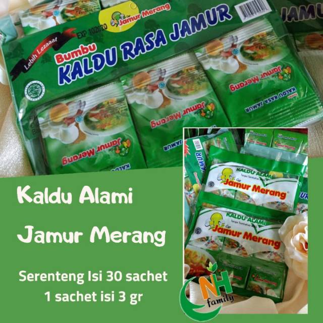 

Kaldu alami jamur merang sachet 3gr ori