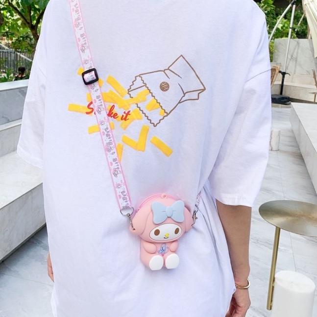 ✹ V020 Tas Mini Jelly Silicon Anak Karakter Disney Unicorn Coin Sling Bag ➮