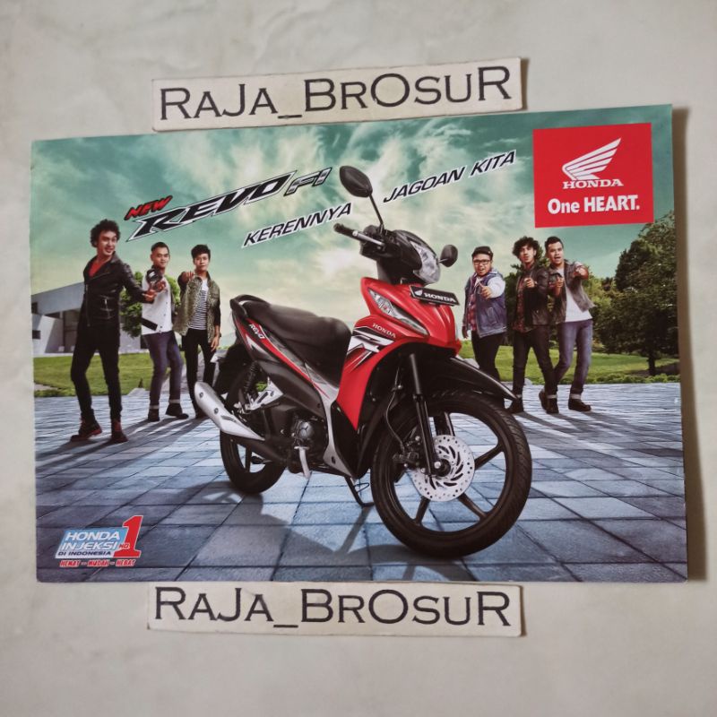 Poster brosur katalog leaflet Honda New Revo FI injeksi 2014