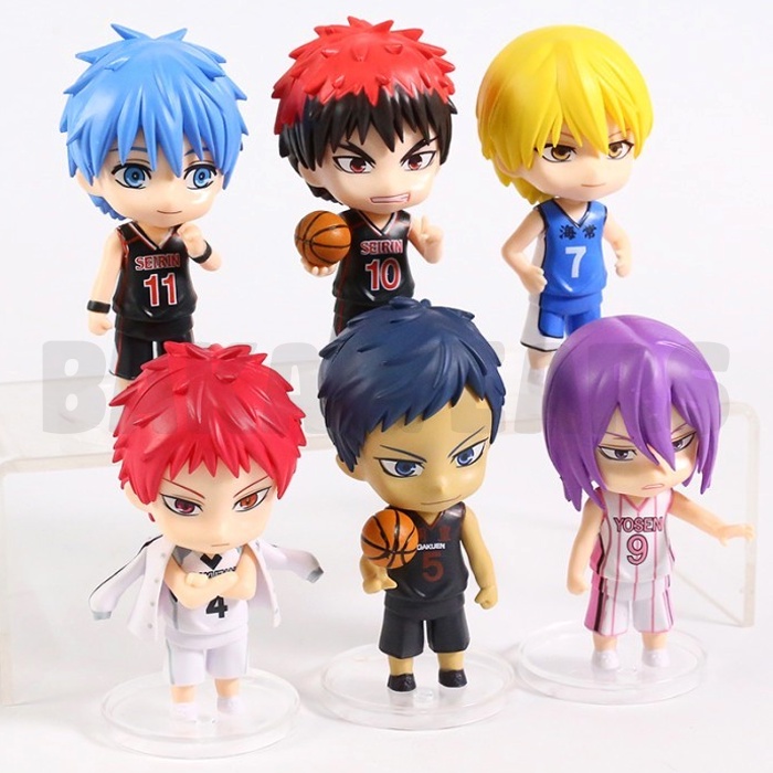 Action Figure Kuroko no Basket: Cute Kawaii Version - Kuroko, Kagami, Aomine, Kise, Murasaki, Akashi (Bakawears)