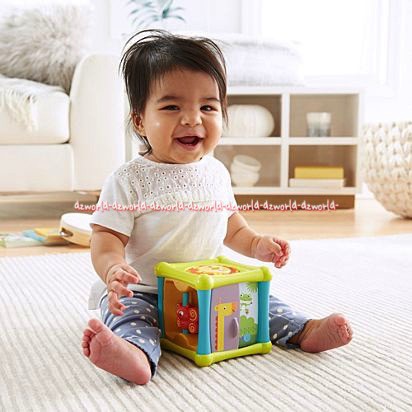 Fisher Price Animal Activity Cube Mainan Kubus Untuk Bayi Mainan Bayi