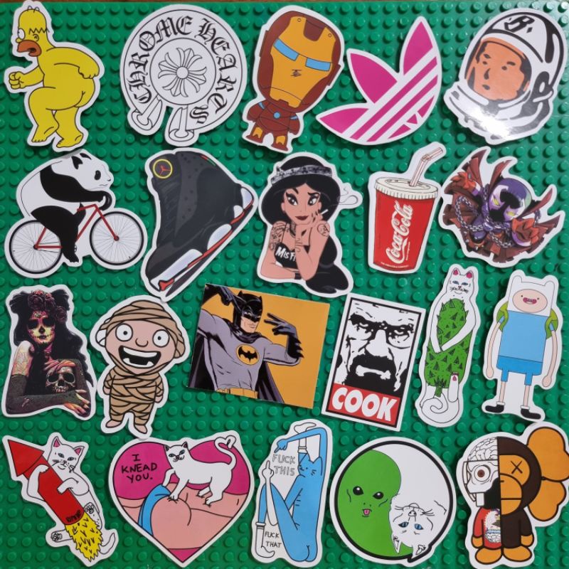 Stiker Motor Lucu Sticker Tempelan Lemari -Random