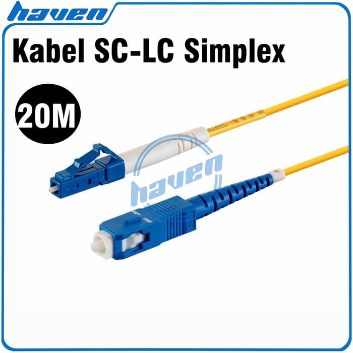 20m Simplex Patchcord SC To LC UPC LSZH FTTH Fiber Optik