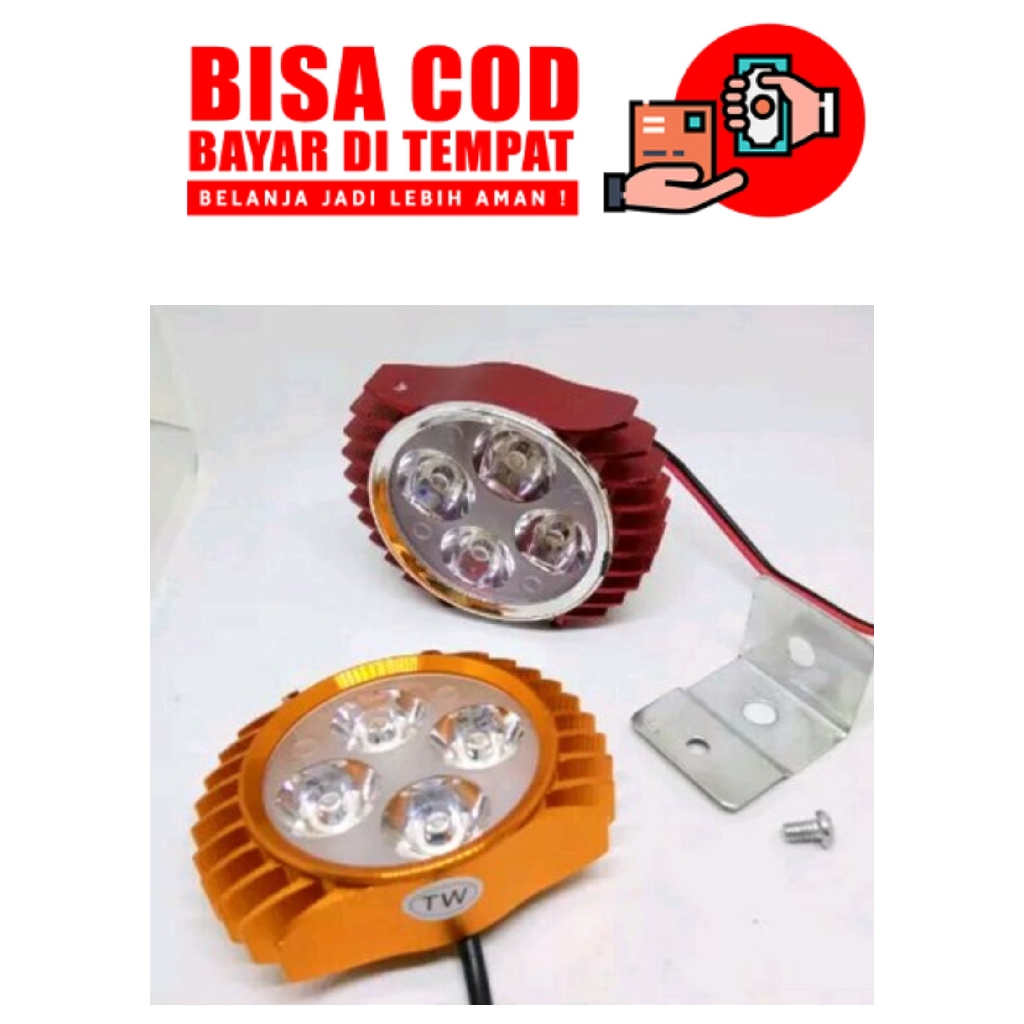 Lampu Sorot Tembak Led Luxeon 4 Mata Model Sirip Tipis