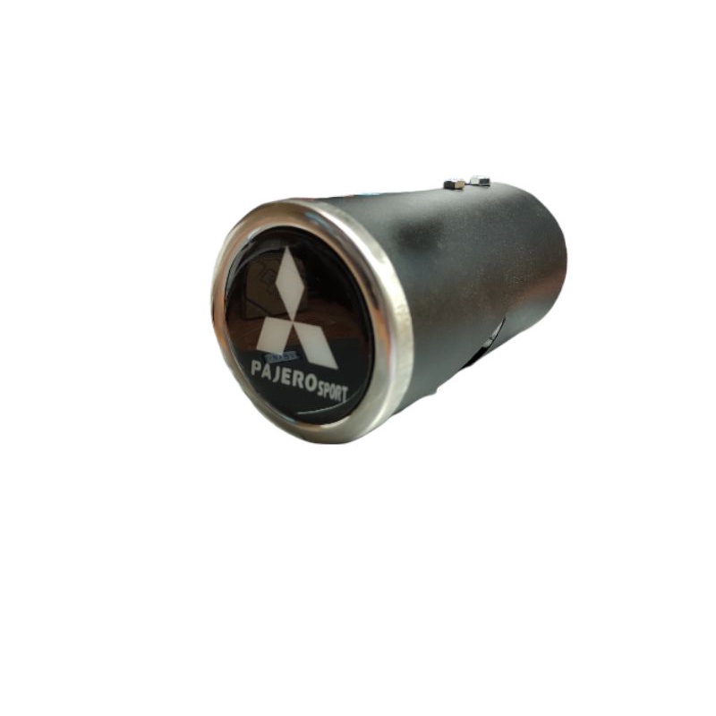 Muffler cutter pajero sport tutup ujung knalpot hitam variasi hiasan eksterior mobil