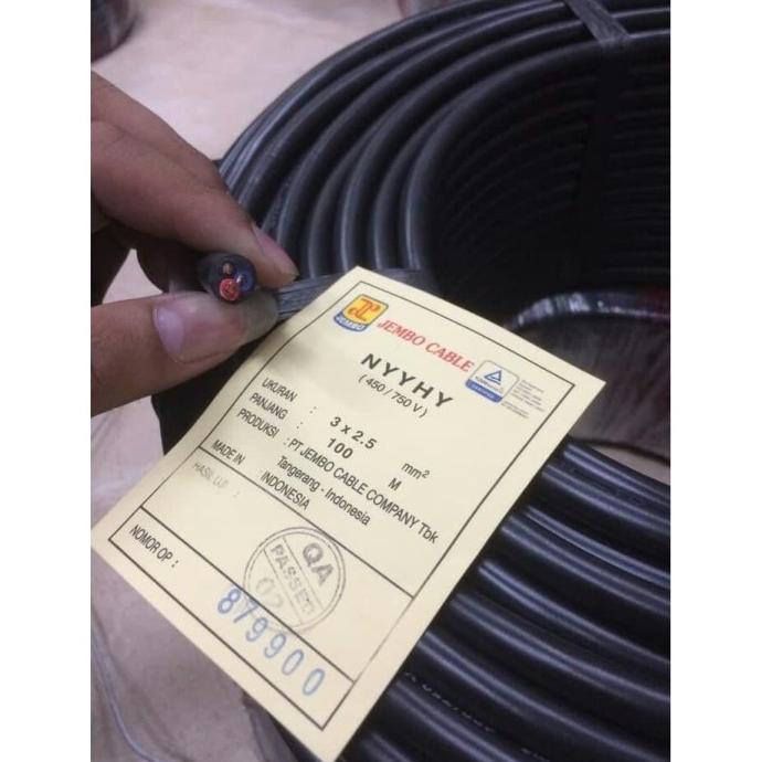 Kabel Nyyhy / Cable Nyyhy 3X2.5Mm / 3X2.5 Mm Merk 5 Besar Meteran
